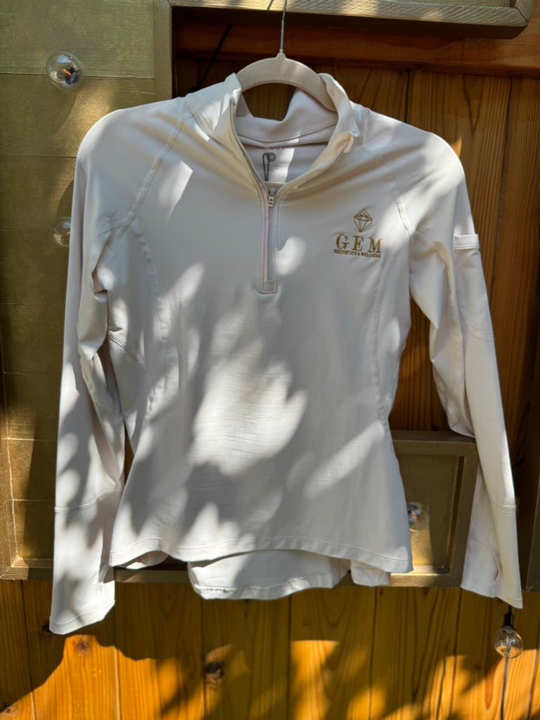 BloqUV Mock Zip Top w/ Gem Logo